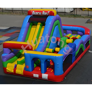 <span class=keywords><strong>Parco</strong></span> <span class=keywords><strong>Giochi</strong></span> Gonfiabile Commerciale con Scivolo e Percorso a Ostacoli per Eventi all'Aperto, Feste per Bambini, Castello Gonfiabile - Product Image 3