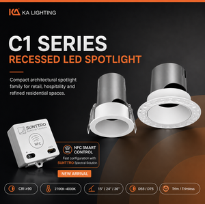 Downlight LED intelligent anti-éblouissement UGR<16 Ra≥90 |   Variateur de lumière DALI/0-10V/Triac |   Plafonnier encastré pour éclairage commercial |   OEM/ODM - Product Image 1