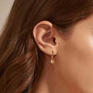 Boucles d'oreilles pendantes SPJ en argent sterling S925, hypoallergéniques, inaltérables, élégance, bijoux raffinés, cadeau de luxe quotidien pour femme - Product Image 3