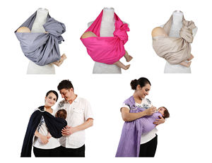 Organique Nouveau-né Wrap Carrier Anneau <span class=keywords><strong>Sling</strong></span> <span class=keywords><strong>Porte</strong></span>-bébé Réglable Économie de travail Baby Wrap <span class=keywords><strong>Sling</strong></span> - Product Image 5