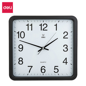 Deli 8824 <b>Wall</b> <b>Clock</b> <b>Square</b> Modern Silent Battery Powered Living Room Home Use - Product Image 5