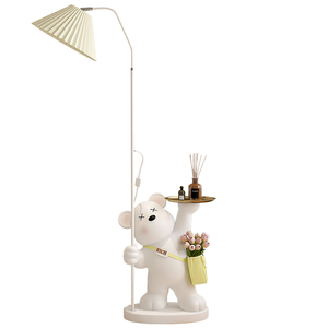 Lampadaire Ours, Table d'Appoint, Décoration Salon Chambre, Luminaire Créatif sur Pied, Ornement d'Angle Canapé, Cadeau - Product Image 2