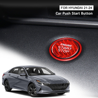 ShaSha voiture Turing pièces accessoires de voiture en Fiber de carbone voiture bouton de démarrage en carbone pour Hyundai 2021-2024