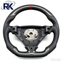 Direkt vom Hersteller Maßgefertigtes 3-Speichen 40mm Griff-Luxus Carbon-Faser Schwarz Perforiertes Leder-Lenkrad Porsche 996 986 Boxster