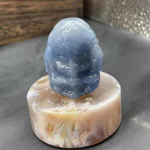 Ganesha Tallado en Cristal de Amatista de 4cm, Artesanía en Piedras Preciosas Naturales, Regalos de Cristal Curativo, Regalos de Navidad - Product Image 4