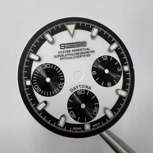 Nuevo Estilo de Esfera para Reloj con Diseño de Triple Ojo, Múltiples Colores Disponibles, 29.5MM, Verde Luminoso, Compatible con el Movimiento VK63 - Product Image 4