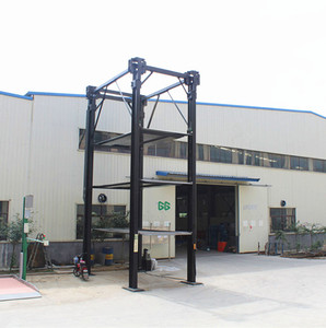 Sistem Lift Parkir Mobil Vertikal Mekanis Hidrolik Empat Tingkat Empat Tiang Quad, Peralatan Garasi, Tempat Parkir Mobil, Parkir Otomatis - Product Image 4