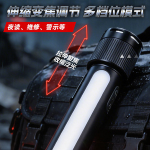 Linterna recargable Led de aleación de aluminio con zoom telescópico de largo alcance para uso en exteriores, batería de 3000Mahn A90 - Product Image 3