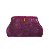 Pochette de Soirée de Luxe en Velours Doux pour Femme, Sac à Main Vintage en Velours, Pochette Personnalisable avec Logo pour Mariage et Fêtes