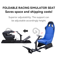 Simulateur de conduite GY025 pour PC, siège de simulateur de course, cockpit de simulation de course avec siège pour PC, Playstation, Logitech, Wii, Xbox