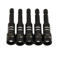 Tournevis à douille hexagonale magnétique 6/7/8/9/12 Mm Outils matériels 1/4 "Shank Nut Setter Driver Bit Hex Nut Setter
