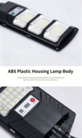 Lampadaire solaire LED étanche IP65 100W-400W tout-en-un avec détecteur de mouvement, haute luminosité, allumage automatique crépusculaire, garantie 3 ans, CE