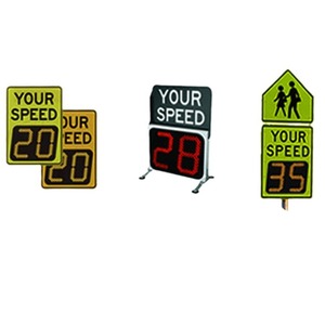 Pantalla LED de Alta Luminosidad con Radar de Velocidad Solar, Montaje en Poste, IP65, Marco de Aluminio, Señalización de Tráfico - Product Image 5