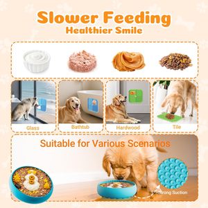Alfombrilla de Silicona de Grado Alimenticio para Perros, Antideslizante, de Alimentación Lenta, para Calmar la Ansiedad de las Mascotas - Product Image 2