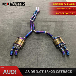 ท่อไอเสีย X-Tube น้ำหนักเบาสำหรับ <span class=keywords><strong>AUDI</strong></span> <span class=keywords><strong>A8</strong></span> 3.0T D5 ปี 18~23 แบบ Catback พร้อมรีโมทควบคุมวาล์ว ติดตั้งง่าย วัสดุไทเทเนียม - Product Image 1