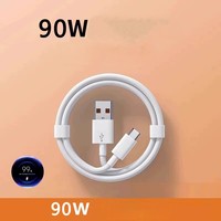 Kabel Data Tipe C untuk ponsel, kabel pengisian daya Cepat 90W tahan lama 1M 2M Tipe C Usb untuk ponsel