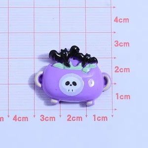 Muestra gratis elfo murciélago bruja diseño flatback moldes <span class=keywords><strong>de</strong></span> Halloween adornos <span class=keywords><strong>de</strong></span> resina para pinzas para el cabello - Product Image 5