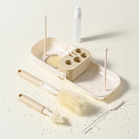 Ensemble de brosses à biberons en silicone lavables, écologiques, durables, sans BPA, de haute qualité, multifonctionnelles, nettoyeur de biberons en PP, portatif