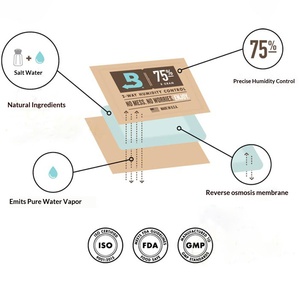 Bolsa Humidificadora para Tabaco, Cigarrillos y Cigarros Boveda Original Importada, 8g, 62/65/69/72% Humedad Constante, Hecha en China, Venta al Por Mayor - Product Image 4