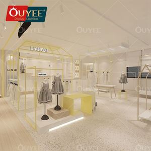 Tienda de ropa infantil para niños, estantes, centro comercial, tienda de ropa infantil, escaparate, diseño de tienda - Product Image 2