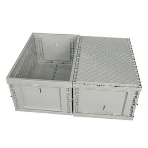Caja de almacenamiento de plástico plegable Caja plegable con tapa Caja ventilada Contenedor plegable Caja de almacenamiento de plástico - Product Image 3