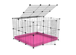 Gabbia per animali domestici in fabbrica in polipropilene di plastica con Base per cavia senza recinzione - Product Image 5