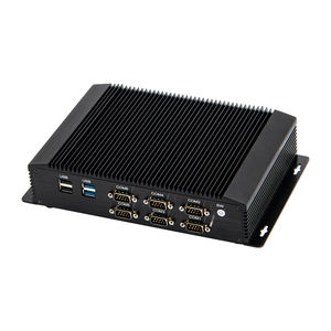 Industri tanpa kipas Mini PC 7th Gen Core I3 7130U Mini Host DDR4 Dual RJ45 Lan 6COM GPIO VGA HD Display komputer Desktop PC Mini - Product Image 3