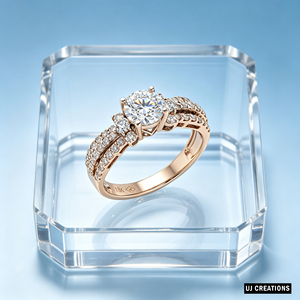 แหวนแต่งงานเพชรแล็บโกรว์ 1 กะรัต ทองแท้ S925/10K/14K/18K คุณภาพ VVS-VS ทรงบริลเลียนต์ รับรองโดย IGI สำหรับงานปาร์ตี้ - Product Image 3