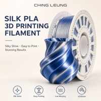 Filament PLA Soie Bicolore OEM Usine 1.75mm 1kg, Impression 3D Double Teinte, Lisse Brillant Sans Filamentisation, Haute Précision