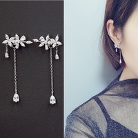 Nouvelles boucles d'oreilles tendance en argent sterling 925 pour femmes et filles, cadeau, bijoux tendance, boucles d'oreilles coréennes