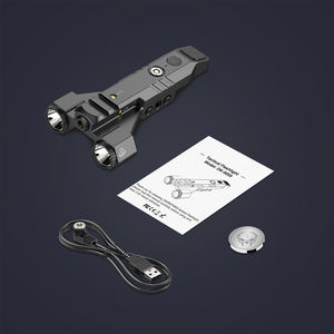 2024 गर्म वस्तु रिचार्जेबल सामरिक फ्लैशलाइट लेजर कॉम्बो डुअल लेंस 1450 लुमेन के साथ लुमेन - Product Image 5