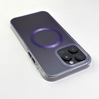 Nouvelle conception, coque transparente dégradée givrée, magnétique, étanche, antichoc pour 13-16 Pro Max