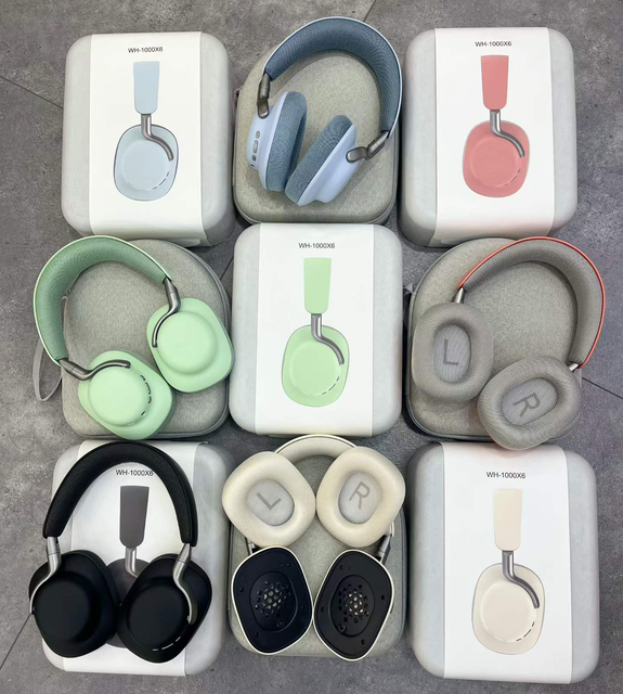WH-1000X6 Over-Ear Wireless Headset Active Noise Cancelling HiFi Gaming Headphones for Air Travel