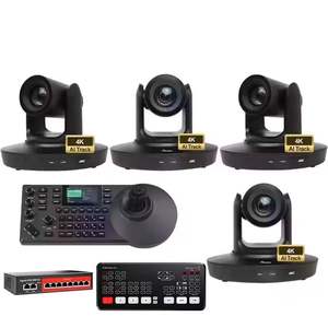 USD1882 Kit de cámara de transmisión de envío gratis G430 = 4 Uds <span class=keywords><strong>4K</strong></span> 30X PTZ cámara de conferencia Streaming AI Track + controlador + BMD <span class=keywords><strong>Atem</strong></span> <span class=keywords><strong>mini</strong></span> <span class=keywords><strong>pro</strong></span> - Product Image 1