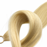 Extensions de cheveux en plumes naturelles au crochet, tissage machine, sans pointes abîmées, vente en gros d'usine, fournitures de salon