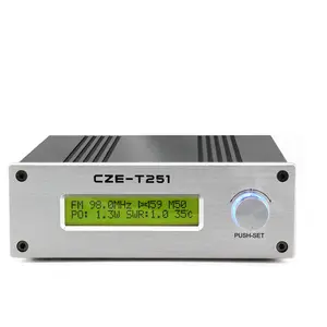 CZE-T251 0-25W Puissance Réglable Professionnel FM Stéréo Diffusion FM Transmetteur