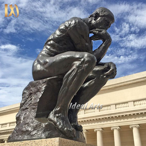 Decoración al aire libre grande el beso bronce pareja arte escultura después de Auguste Rodin estatua - Product Image 5