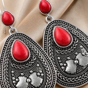 Pendientes de Perlas Florales Vintage, Estilo Boho, Pendientes Colgantes Elegantes Inspirados en el Palacio, Accesorios de Joyería de Moda para Mujer - Product Image 3