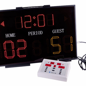 OEM Single-sided Scoreboard Bóng Rổ Làm Nổi Bật LED kỹ thuật số dây điều khiển - Product Image 1