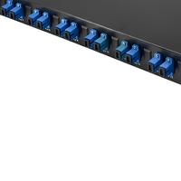 Panel Patch Fiber Optik SC UPC 16 Port Pelat Baja 1U 19 Inch Rackmount Full Load Adapter Terminal Box Adapter Pigtail Garansi 5 Tahun