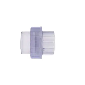 Hot Sale PVC-U Water Supply Union All Sizes Coupling Fitting Pvc For Pipes Transparent Union