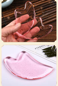 Neuzugang rosa Harz Guasha Massage Kratterbrett Gesichtspflege Kamm Kratzer Nacken Hautmassagegerät - Product Image 6