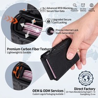 Portefeuille intelligent minimaliste en aluminium anti-RFID avec fenêtre d'identification pour hommes, compatible AirTag, vente en gros de Guangzhou
