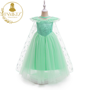 Robe tutu de princesse <span class=keywords><strong>des</strong></span> <span class=keywords><strong>neiges</strong></span> pour filles avec cape pour spectacle, fête, cosplay, costume d'Halloween, cosplay pour enfants - Product Image 4
