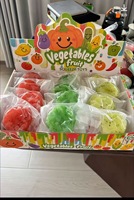 Jouets à presser en forme de fruits : Pastèque, Kiwi – Jouets sensoriels souples et moelleux anti-stress, balles à presser pour la décompression, cadeaux de fête pour enfants