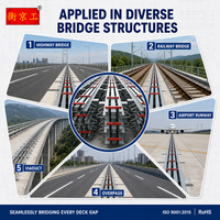 Joint de dilatation modulaire en acier pour ponts et routes rapides, idéal pour les travaux d'étanchéité des joints de dilatation des ponts routiers.