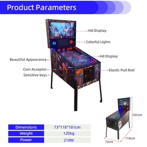 Amusement Game Room Equipment 42 Inch Screen Video Coin Operated Game Arcade <strong>Pinball</strong> <strong>Machine</strong> - Product Image 3