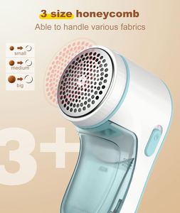 Green Eco-Friendly Fabric Shaver Lint Remover with In-Line Plug Fuzz Balls and Pills for <b>Clothes</b> and Furniture - Product Image 2