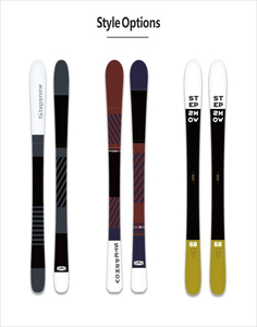 Skis de fond alpins OEM personnalisés, construction en bois, légers et flexibles, équipement de <span class=keywords><strong>ski</strong></span> d'hiver <span class=keywords><strong>pour</strong></span> adultes - Product Image 1