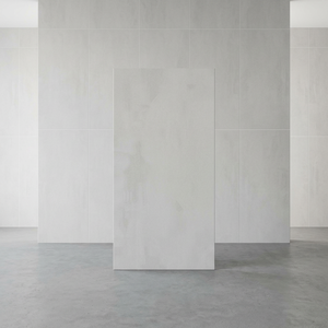 Febrico Light Grey 60x120cm Travertine Stone Look Porcelain Tiles <b>Matte</b> Glossy Facade Collection - Product Image 2
